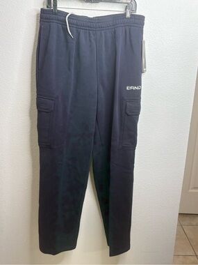 AND1 Size Large Fleece Cargo Pants NWT